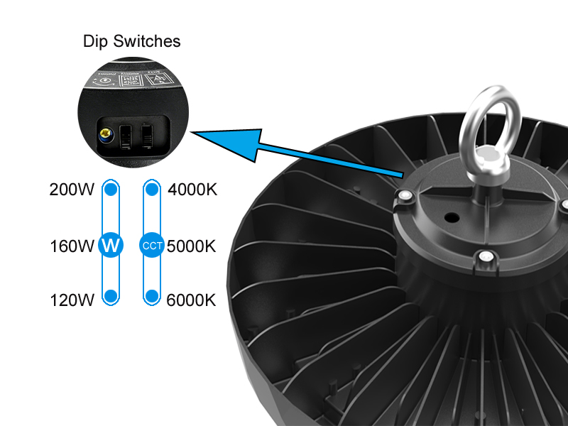 UFO High Bay Warehouse Lighting - Industrial LED High Bay Application